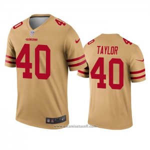Camiseta NFL Legend San Francisco 49ers Jamar Taylor Inverted Oro