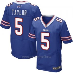 Camiseta Buffalo Bills Taylor Azul Nike Elite NFL Hombre