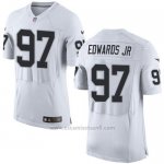 Camiseta Oakland Raiders Edwaros Jr Nike Elite NFL Blanco Hombre