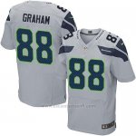 Camiseta Seattle Seahawks Graham Apagado Blanco Nike Elite NFL Hombre