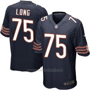 Camiseta Chicago Bears Long Blanco Negro Nike Game NFL Hombre