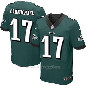 Camiseta Philadelphia Eagles Carmichael Verde Nike Elite NFL Oscuro Hombre