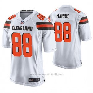 Camiseta NFL Game Hombre Cleveland Browns Demetrius Harris Blanco