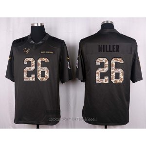 Camiseta Houston Texans Miller Apagado Gris Nike Anthracite Salute To Service NFL Hombre