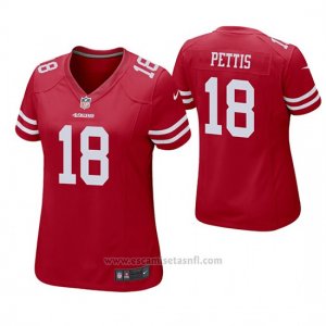 Camiseta NFL Game Mujer San Francisco 49ers Dante Pettis Rojo