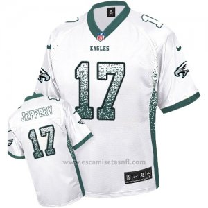 Camiseta NFL Limited Hombre Philadelphia Eagles 17 Alshon Jeffery Blanco Stitched Drift Fashion