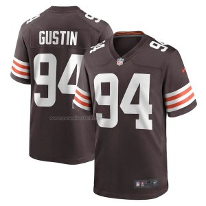 Camiseta NFL Game Cleveland Browns Porter Gustin 94 Marron