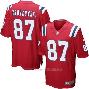 Camiseta New England Patriots Gronkowski Rojo Nike Game NFL Nino