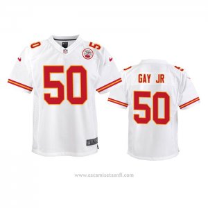 Camiseta NFL Game Nino Kansas City Chiefs Willie Gay Jr. Blanco
