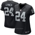 Camiseta NFL Limited Mujer Oakland Raiders 24 Lynch Negro