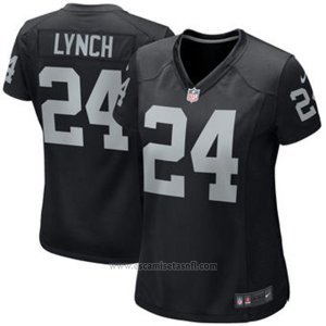 Camiseta NFL Limited Mujer Oakland Raiders 24 Lynch Negro
