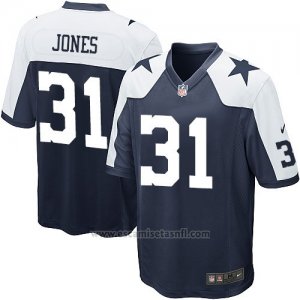 Camiseta Dallas Cowboys Jones Negro Blanco Nike Game NFL Nino