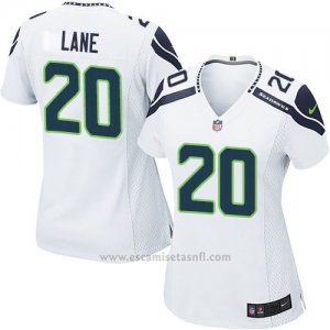 Camiseta Seattle Seahawks Lane Blanco Nike Game NFL Mujer