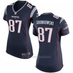 Camiseta New England Patriots Gronkowski Negro Nike Game NFL Mujer
