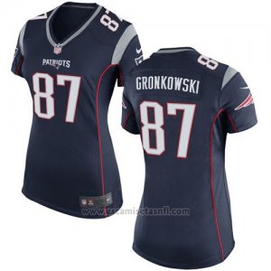 Camiseta New England Patriots Gronkowski Negro Nike Game NFL Mujer