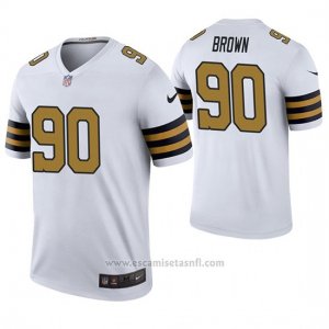 Camiseta NFL Legend Hombre New Orleans Saints Malcom Brown Blanco Color Rush