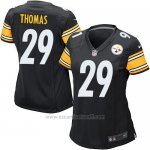 Camiseta Pittsburgh Steelers Thomas Negro Nike Game NFL Mujer