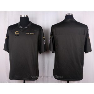 Camiseta Chicago Bears Apagado Gris Nike Anthracite Salute To Service NFL Hombre