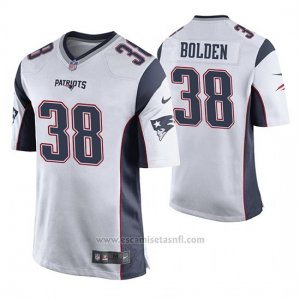 Camiseta NFL Game Hombre New England Patriots Brandon Bolden Blanco