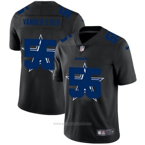 Camiseta NFL Limited Dallas Cowboys Vander Esch Logo Dual Overlap Negro