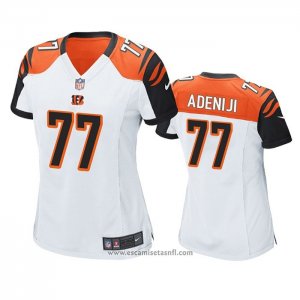 Camiseta NFL Game Mujer Cincinnati Bengals Hakeem Adeniji Blanco