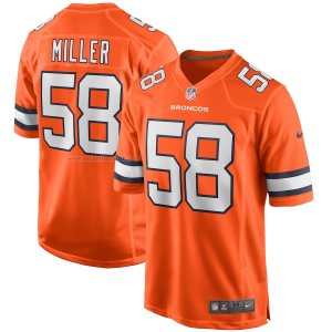 Camiseta NFL Game Denver Broncos Von Miller Alterno Naranja