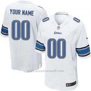 Camisetas NFL Replica Nino Detroit Lions Personalizada Blanco