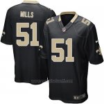 Camiseta New Orleans Saints Mills Negro Nike Game NFL Hombre