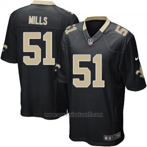 Camiseta New Orleans Saints Mills Negro Nike Game NFL Hombre