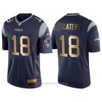 Camiseta New England Patriots Slater Profundo Azul Nike Gold Game NFL Hombre