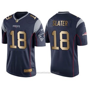 Camiseta New England Patriots Slater Profundo Azul Nike Gold Game NFL Hombre