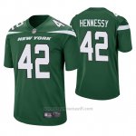 Camiseta NFL Game Hombre New York Jets Thomas Hennessy Verde 60th Aniversario