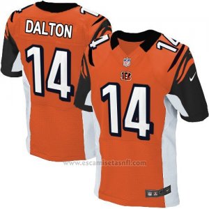 Camiseta Cincinnati Bengals Dalton Naranja Nike Elite NFL Hombre