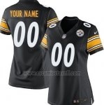 Camisetas NFL Mujer Hombre Pittsburgh Steelers Personalizada Negro