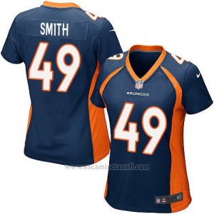 Camiseta Denver Broncos Smith Azul Oscuro Nike Game NFL Mujer