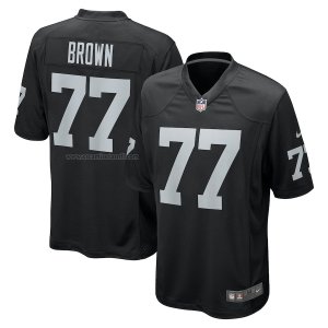 Camiseta NFL Game Las Vegas Raiders Trent Brown Negro