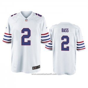 Camiseta NFL Game Buffalo Bills Tyler Bass Alterno Blanco