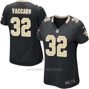 Camiseta New Orleans Saints Vaccaro Negro Nike Game NFL Mujer