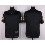 Camiseta Pittsburgh Steelers Negro Nike Elite Pro Line Gold NFL Hombre