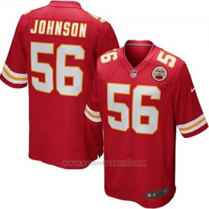 Camiseta Kansas City Chiefs Johnson Rojo Nike Game NFL Nino