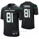 Camiseta NFL Game Hombre New York Jets Quincy Enunwa Negro 60th Aniversario