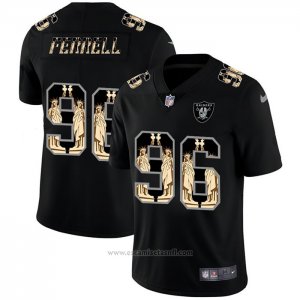 Camiseta NFL Limited Las Vegas Raiders Ferrell Statue of Liberty Fashion Negro