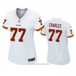Camiseta NFL Game Mujer Washington Redskins Saahdiq Charles Blanco