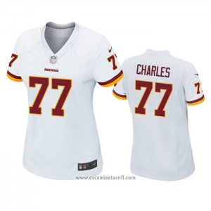 Camiseta NFL Game Mujer Washington Redskins Saahdiq Charles Blanco