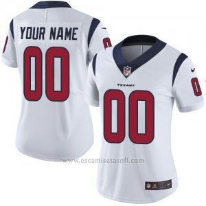 Camisetas NFL Mujer Houston Texans Personalizada Blanco