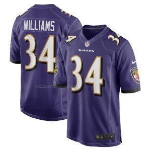 Camiseta NFL Game Baltimore Ravens Williams 34 Violeta