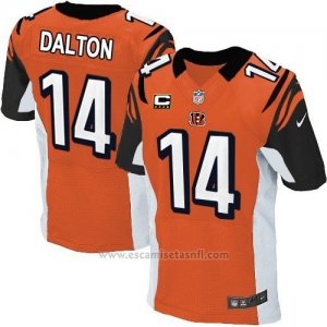 Camiseta Cincinnati Bengals Dalton Naranja Nike Elite NFL Hombre2