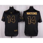 Camiseta Buffalo Bills Watkins Negro Nike Elite Pro Line Gold NFL Hombre