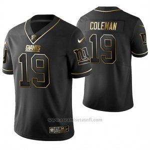 Camiseta NFL Limited Hombre New York Giants Corey Coleman Golden Edition Negro