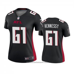 Camiseta NFL Legend Mujer Atlanta Falcons Matt Hennessy Negro